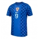 Billige Fotballdrakt Kroatia Andrej Kramaric #9 Replika Bortedrakt VM 2026 Kortermet Billige Fotballdrakt Kroatia Andrej Kramaric #9 Replika Bortedrakt VM 2026 Kortermet